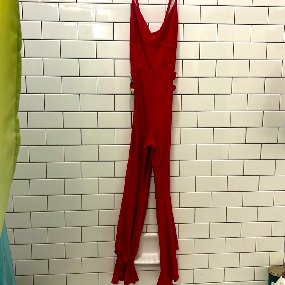 SHEIN red pantsuit
